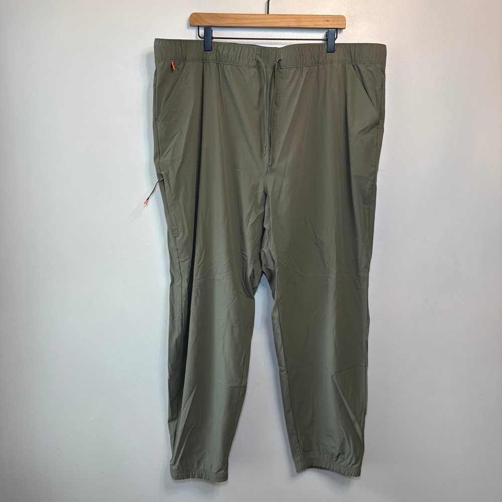 Lake & Trail Men's XXXL Olive Green Nylon Spandex Stretch Hiking Jogger Pants